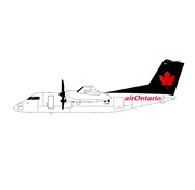 3D Design Deck dash-8-100 air Ontario dark green tail C-GONR 1:200 (3d printed resin)