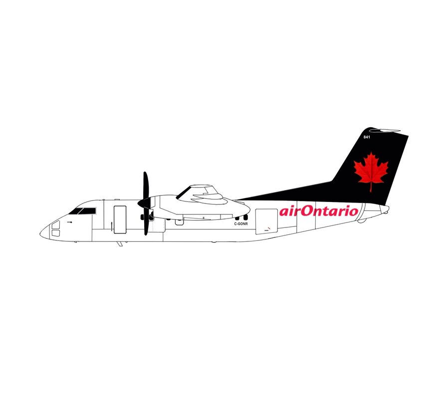 dash-8-100 air Ontario dark green tail C-GONR 1:200 (3d printed resin)