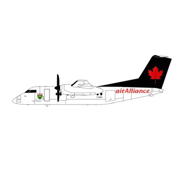 3D Design Deck dash-8-100 air Alliance dark green tail C-GONH 1:200 (3d printed resin)