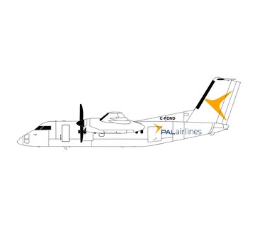 3D Design Deck dash-8-100 PAL Airlines C-FDND 1:200 (3d printed resin)