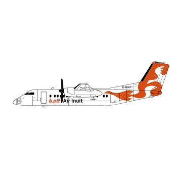 3D Design Deck dash-8-300 Air Inuit new livery C-GIXF 1:400 (3d printed resin)