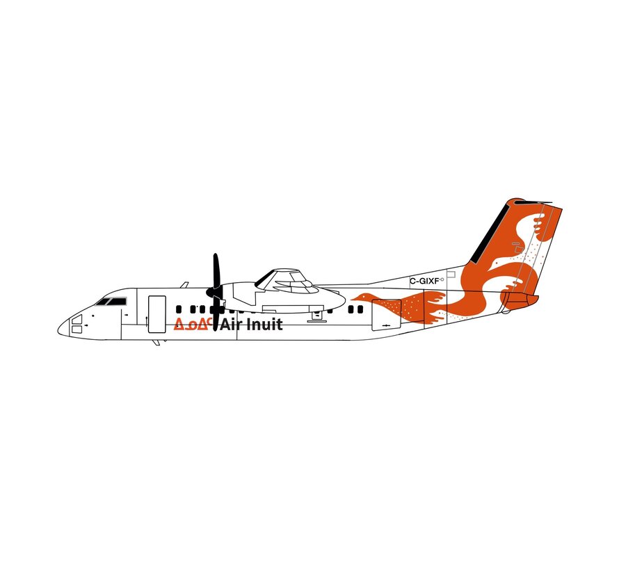 dash-8-300 Air Inuit new livery C-GIXF 1:400 (3d printed resin)