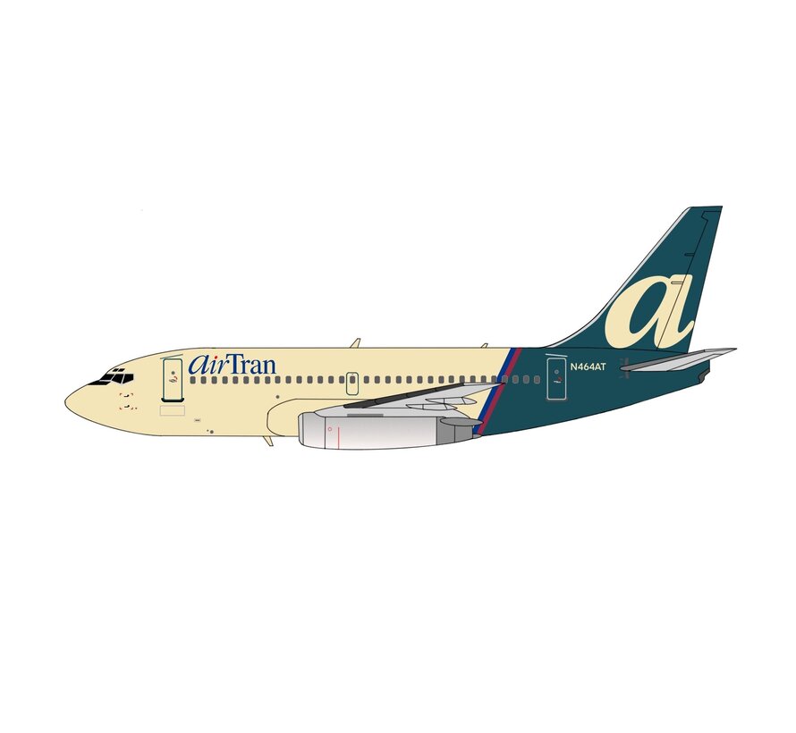 B737-200 Air Tran N464AT 1:400 (3d printed resin)