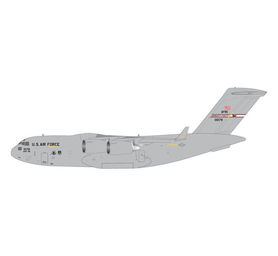 C-17A Globemater III U.S. Air Force 00-0178 Wright-Patterson AFB 1:200 with stand *NEW ARRIVAL