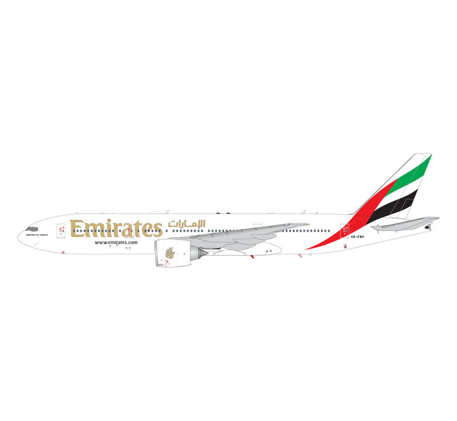 B777-200LR Emirates A6-EWA 1:200 with stand
