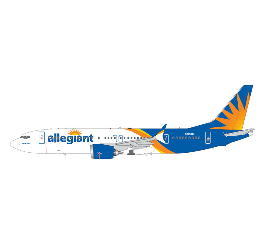 B737-8 MAX 200 Allegiant Air N810MG 1:200 with stand