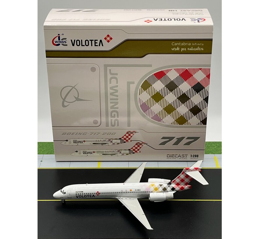 B717-200 Volotea Airlines EC-MGS 1:200 with stand