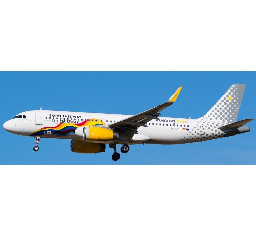 Airbus A320S Vueling Born This Way, Fly This Way EC-LVS 1:400 sharklets *Pre-Order
