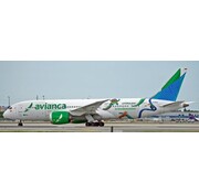 JC Wings Boeing B787-8 Dreamliner Avianca Unidos por la Biodiversidad N799AV 1:400 flaps down *Pre-Order