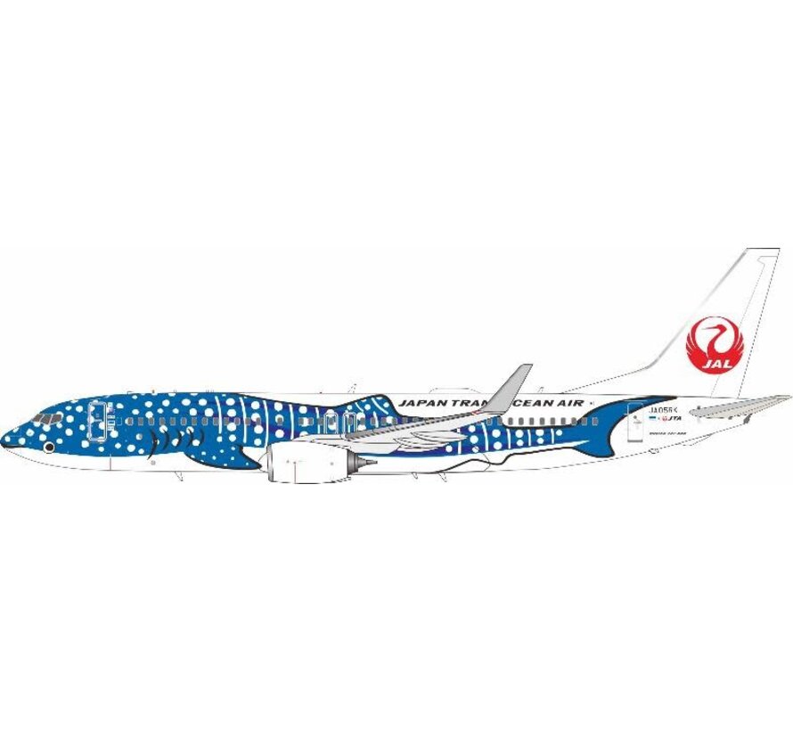 B737-800W Japan Transocean Air JTA Jinbei Jet blue livery JA05RK 1:200 winglets with stand +New arrival+