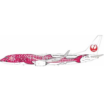 JFOX B737-800W Japan Transocean Air JTA Sakura Jinbei Jet red livery JA06RK 1:200 winglets with stand +New Arrival+