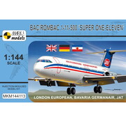Mark 1 Models Mark 1 BAC/Rombac 1-11-500 'London European, Bavaria Germanair, JAT' 1:144 [kit]