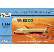 Mark 1 Models Mark 1 BAC1-11-500 'Dan-Air, Nationwide, Trans Brasil' 1:144 [kit]