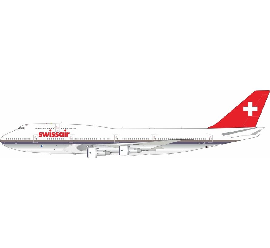 B747-300 Swissair brown cheatline livery HB-IGF 1:200 (3rd release) *New Arrival+