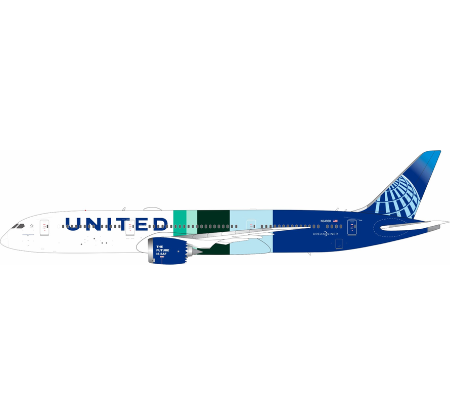 B787-9 Dreamliner United Airlines Eco livery THE FUTURE IS SAF N24988 1:200  *Pre-Order