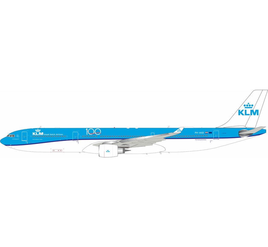 A330-300 KLM Royal Dutch Airlines 100 years livery PH-AKB 1:200 with stand *Pre-Order