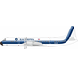 L188A Electra Eastern Air Lines hockey stick livery N5525 1:200 with stand +New Arrival+