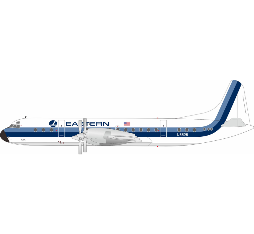 L188A Electra Eastern Air Lines hockey stick livery N5525 1:200 with stand +New Arrival+