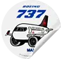 Sticker Air Canada 737 Round