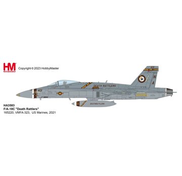 Hobby Master F/A18C Hornet VMFA-323 Death Rattlers 165220 US Marines 2021 1:72