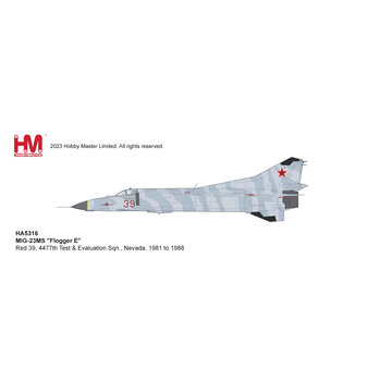Hobby Master MIG23MS Flogger E 4477th Test & Evaluation Sqn. RED39 Nevada 1981 to 1988 1:72