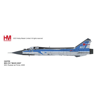 Hobby Master MIG31E Foxhound E white 903 Russian Air Force 2005 1:72
