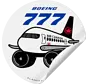 Sticker Air Canada Boeing 777 Round
