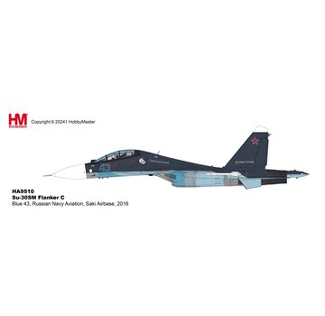 Hobby Master Su30SM Flanker C BLUE43 Russian Navy Aviation Saki Airbase 2016 1:72