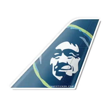 Plane Sticker Sticker Alaska Airlines Tail