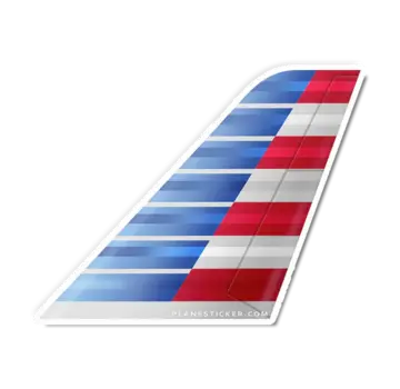 Plane Sticker Sticker American Airlines Tail