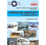 Warpaint American Aircraft of WWII: Warpaint Profile & Line Drawings  #1 softcover