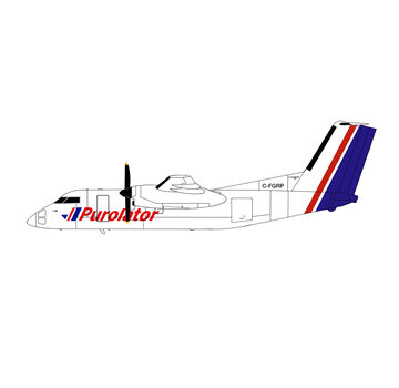 3D Design Deck Dash-8-100PF Package Freighter Purolator Voyageur Airlines C-FGRP 1:200 (3d printed resin) +New Arrival+