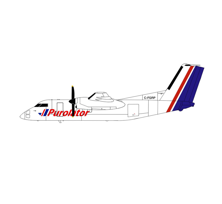 Dash-8-100PF Package Freighter Purolator Voyageur Airlines C-FGRP 1:200 (3d printed resin) +New arrival+