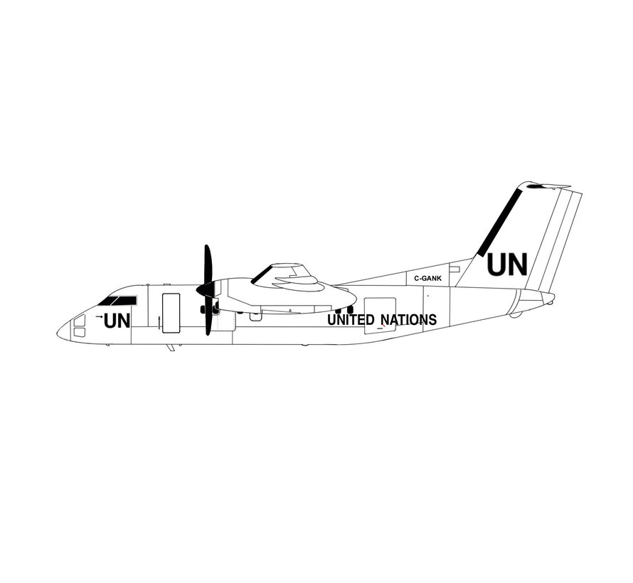 dash-8-100 United Nations UN Voyageur C-GANK 1:400 (3d printed resin) +New arrival+