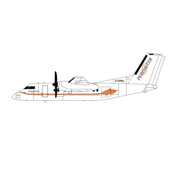3D Design Deck dash-8-100 Perimeter C-GPAL 1:400 (3d printed resin) +New arrival+