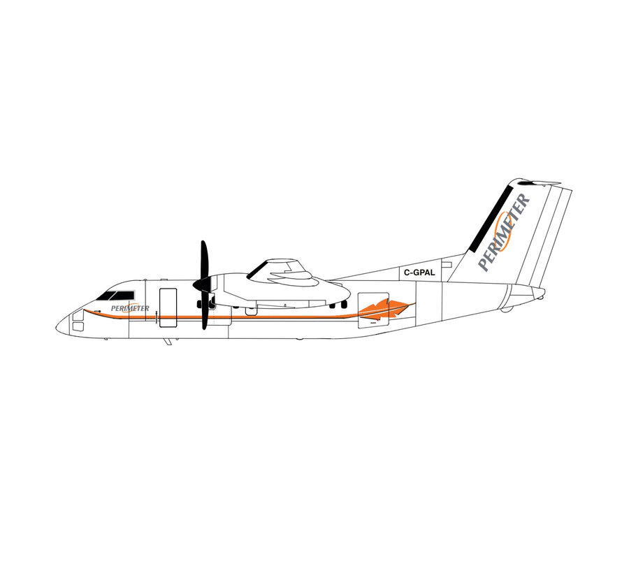 dash-8-100 Perimeter C-GPAL 1:400 (3d printed resin) +New arrival+