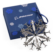 Boeing Jet Snowflake 2025 Ornament