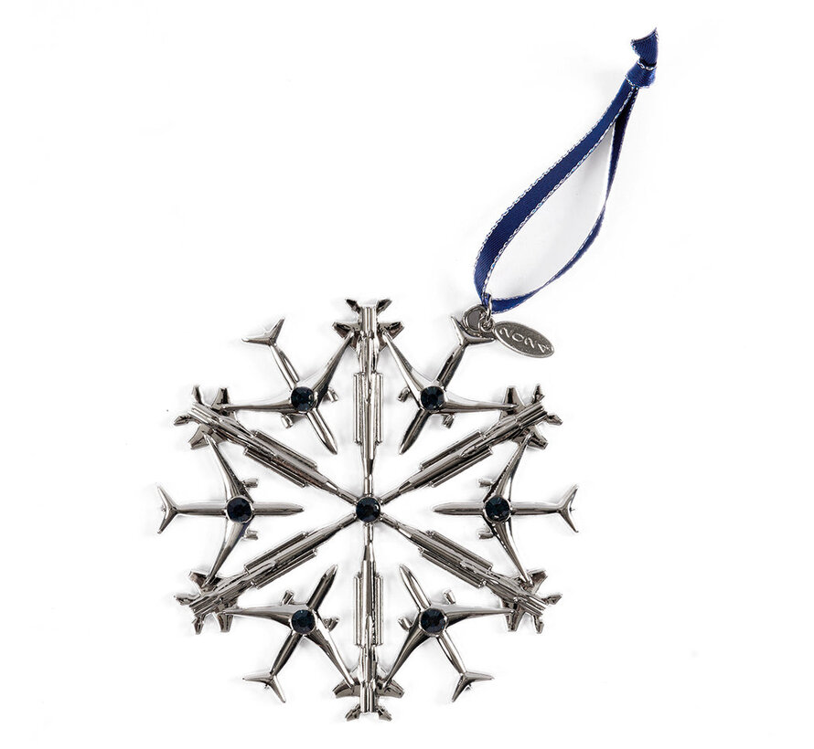 Boeing Jet Snowflake 2025 Ornament
