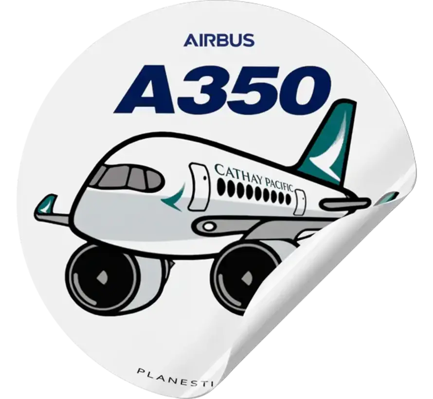 Sticker Cathay Pacific Airbus A350 Round