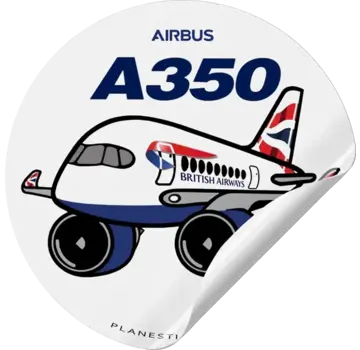 Plane Sticker Sticker British Airways Airbus A350 Round