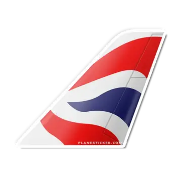 Plane Sticker Sticker British Airways Tail