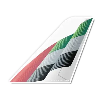 Plane Sticker Sticker Emirates Tail