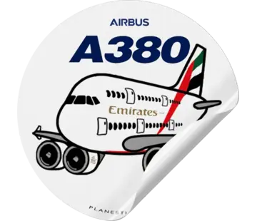 Plane Sticker Sticker Emirates Airbus A380 Round