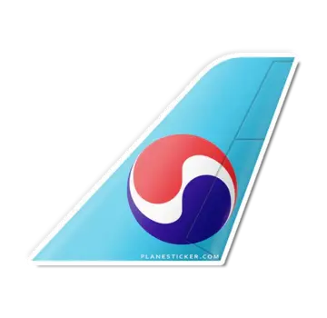 Plane Sticker Sticker Korean Air Tail