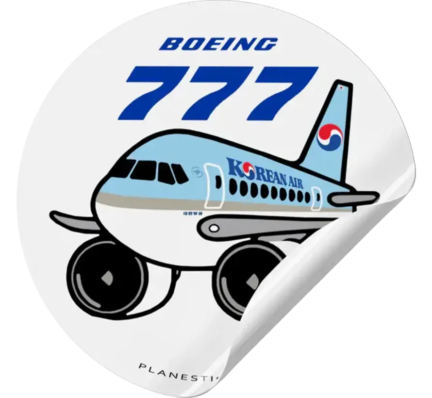 Sticker Korean Air Boeing 777 Round