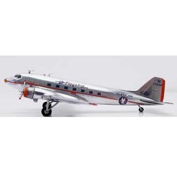 JC Wings DC-3 American Airlines Flagship Detroit NC17334 1:200 polished with stand  +NEW ARRIVAL+