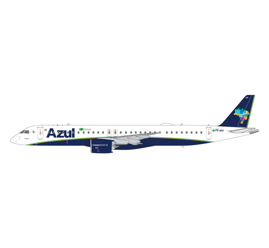 ERJ195-E2 Azul PS-AEH 1:200 with stand