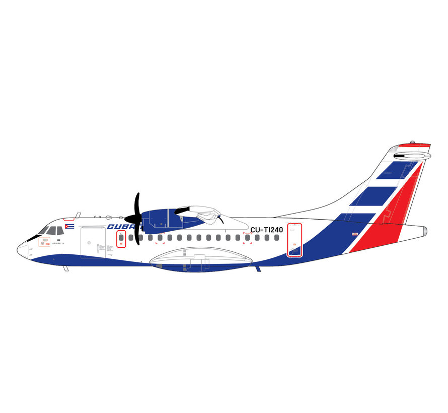 ATR42-500 Cubana CU-T1240 1:200 with stand