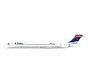 MD90 Delta Air Lines N910DN Colors in Motion livery 1:200 with stand