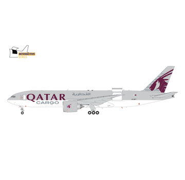 Gemini Jets B777-200LRF Qatar Cargo A7-BFT  1:200 Interactive Series with stand